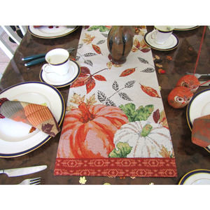 Fall Autumn Thanksgiving Tapestry Table Runner
